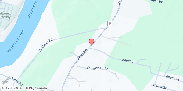 Map showing Chelsea Food Pantry at 230 Togus Road (Rt 226), Chelsea, ME