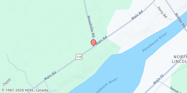 Map showing Chester Baptist Food Pantry at 2 South Chester Rd, Chester, ME