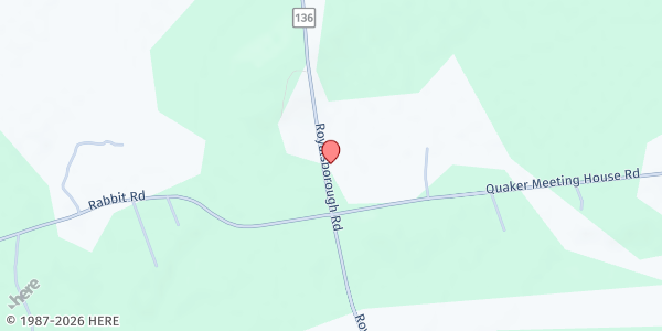 Map showing Replenova Farm at 1252 Royalsborough Rd, Durham, ME