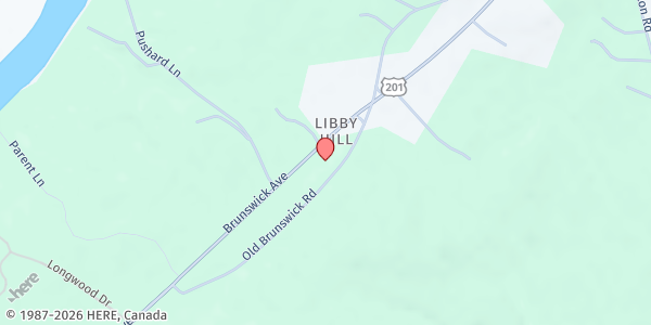 Map showing Chrysalis Place at 576 Brunswick Road, Gardiner, ME