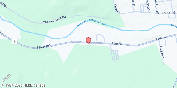 Map showing Partnership Food Pantry – Guilford at 84 Elm Street, Guilford, ME