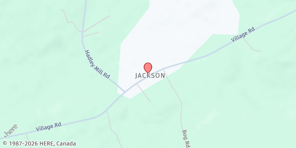Map showing Jackson Food Pantry at 260 Village Rd., Jackson, ME