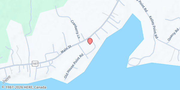 Map showing Sawyer Memorial Congregational Church - Jonesport Food Pantry at 28 Sawyer Square, Jonesport, ME