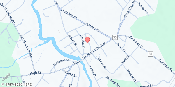 Map showing Kennebunk Farmers' Market at Municipal Lot1, Kennebunk, ME