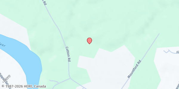 Map showing R. Belanger & Sons Farms at 262 Cotton Road, Lewiston, ME