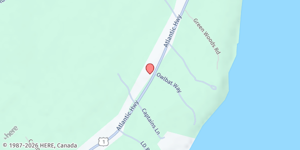 Map showing Northport Food Pantry Inc at 489 Atlantic Highway, Northport, ME