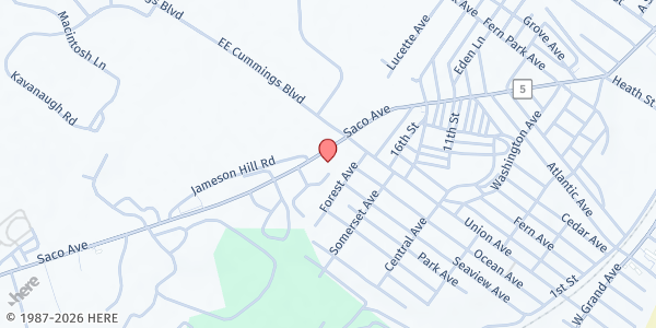 Map showing Old Orchard Beach Community Food Pantry at 155 Saco Ave, Old Orchard Beach, ME