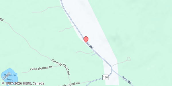 Map showing What's For Suppa and Food Pantry at 1268 Otis Rd., Otis, ME