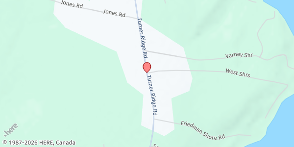 Map showing Palermo Community Center at Turner Ridge Road, Palermo, ME