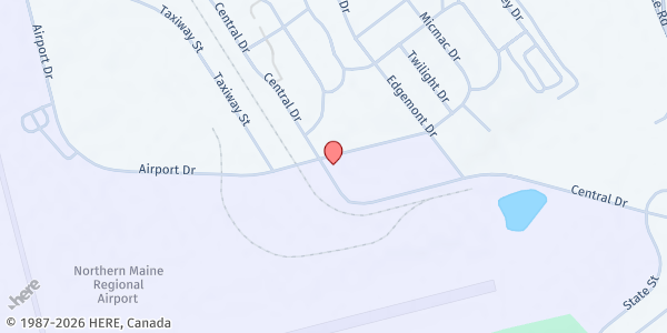 Map showing Homeless Services of Aroostook at 745 Central Dr., Presque Isle, ME