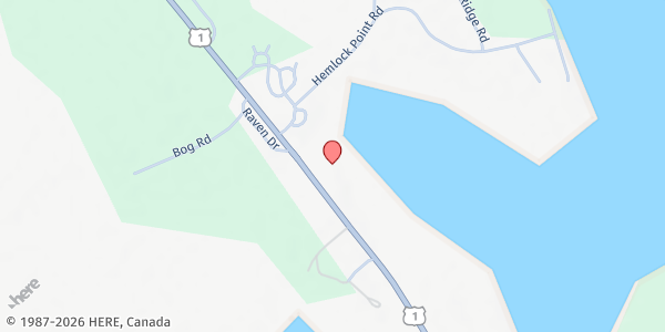 Map showing Indian Township Food Pantry at 197 US-1, Princeton, ME