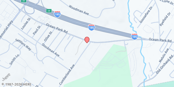 Map showing Saco Food Pantry at 67 Ocean Park Road, Saco, ME