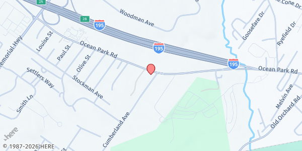 Map showing Saco Food Pantry Inc at 67 Ocean Park Road, Saco, ME