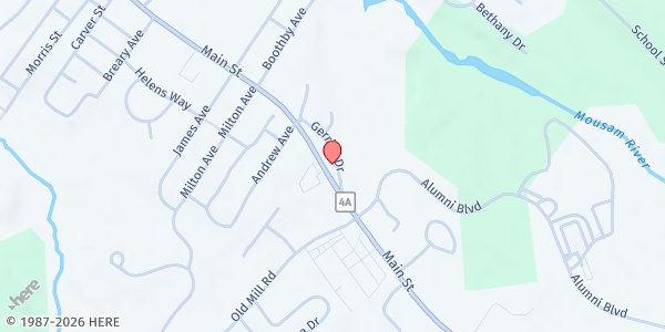 Map showing Sanford Food Pantry (TEFAP ONLY) at 1204 Main Street, Sanford, ME