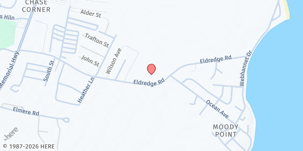 Map showing Saint Mary's Food Pantry at 236 Eldridge Rd, Wells, ME