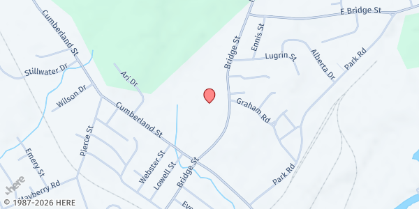 Map showing Westbrook Food Pantry at 426 Bridge St, Westbrook, ME