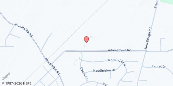 Map showing Carroll Manor Elementary School at 5624 Adamstown Road, Adamstown, MD