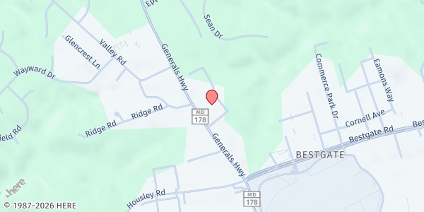 Map showing Arundel Lodge at 2012 Renard Court, Annapolis, MD