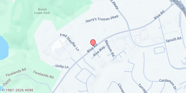 Map showing Maryland Access Point, Anne Arundel County, Aging and Disability Resource Center at 2666 Riva Road, 2nd Floor, Annapolis, MD