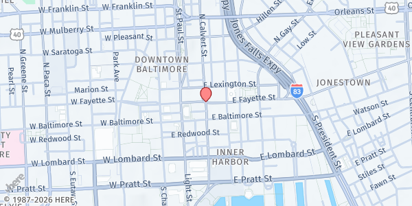 Map showing Giant Supermarket - Baltimore at , Baltimore, MD