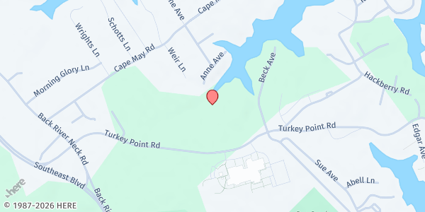 Map showing Kingsley Park Apts. at 1600 Gail Rd., Baltimore, MD