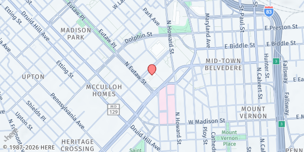 Map showing Maryland Access Point (MAP) - Baltimore at , Baltimore, MD