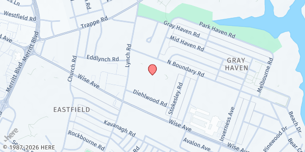 Map showing St. Vincent dePaul Food Distribution - Lynch Road at 1727 Lynch Road, Baltimore, MD