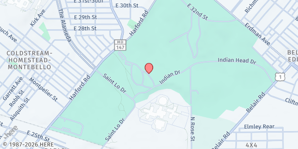 Map showing Civic Works - Belair-Edison at 2701 Saint Lo Drive, Belair - Edison, MD