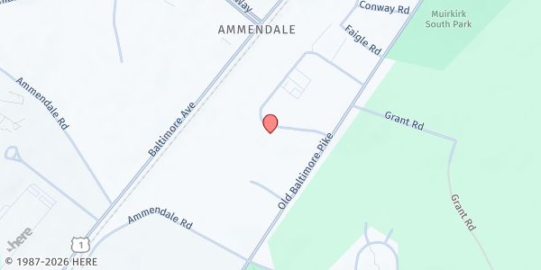 Map showing Holy Mountain International Ministries at 6721 Mid Cities Avenue, Beltsville, MD