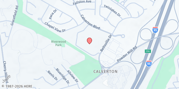 Map showing Kingdom Cares Center - East Montgomery County Hub at 11710 Beltsville Drive, Beltsville, MD