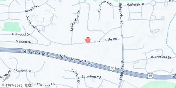 Map showing Divine Grace Mission at 4208 Glenn Dale Rd, Bowie, MD