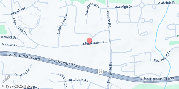 Map showing Mollemm Food Pantry at 4208 Glenn Dale Road, Bowie, MD