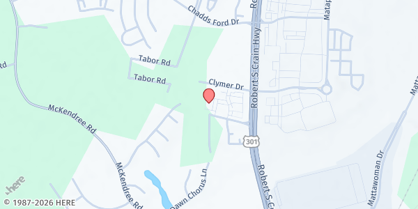 Map showing Greater Baden Medical Services - Brandywine at 7450 Albert Road, 1st Floor, Brandywine, MD
