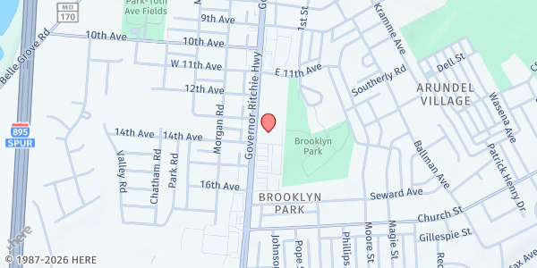 Map showing RCDC - H20 4 Life Distribution Site at 5317 Ritchie Highway, Brooklyn, MD