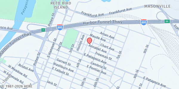 Map showing Seventh-Day Adventist Chesapeake Conference at 3533 4th Street, Brooklyn, MD