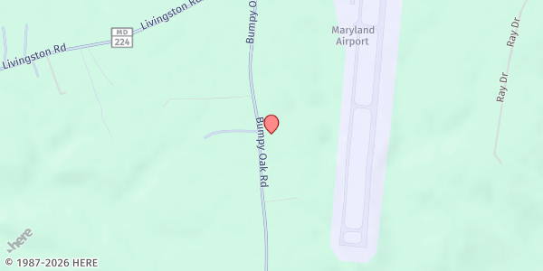 Map showing Pisgah Seventh Day Adventist Church at 5830 Bumpy Oak Road, Bryans Road, MD