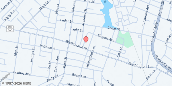 Map showing Anchor Point at 714 Meadow Ave, Cambridge, MD