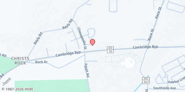 Map showing Delmarva Community Services - Cambridge at 2450 Cambridge Beltway, Cambridge, MD