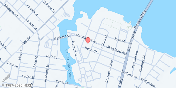 Map showing Saint Paul's United Methodist Church - Food Distribution Center at 205 Maryland Ave, Cambridge, MD