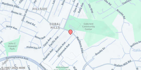 Map showing Builders, Inc - Capitol Heights at 5135 Marlboro Pike, Capitol Heights, MD