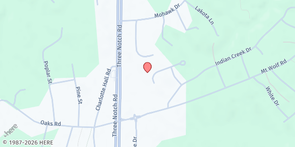 Map showing So. MD Tri-Co. Comm. Action - Charlotte Hall at 37720 Apache Rd, Charlotte Hall, MD