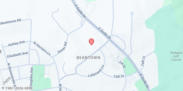 Map showing Healing and Deliverance Ministry, Inc. at 14103 Byrne Park Drive, Clarksburg, MD