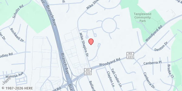 Map showing Operation Earnie's Plate - Clinton at 8500 Mike Shapiro Dr, Clinton, MD