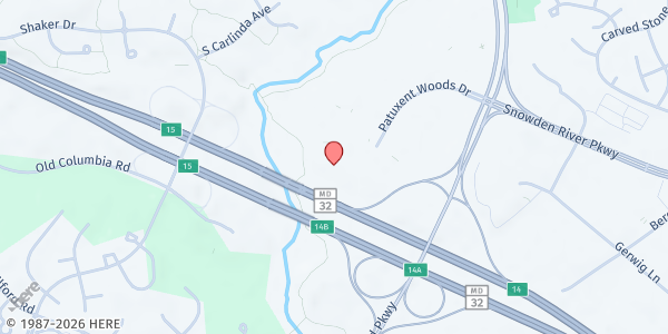 Map showing Community Action Council of Howard County MD - Main Office at 9820 Patuxent Woods Dr, Columbia, MD