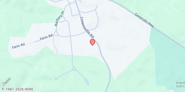 Map showing Chrysalis House Inc at 1570 Crownsville Road, Crownsville, MD