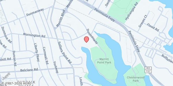 Map showing Key Point Health Services Inc - Dundalk at 7701 Dunmanway, Dundalk, MD