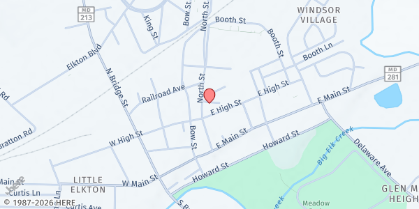 Map showing Clairvaux Farm Meeting Ground at P.O. Box 808, Elkton, MD