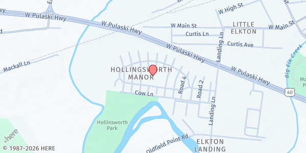 Map showing MRDC – Sheilagh's Pantry at 200 Road B, Elkton, MD