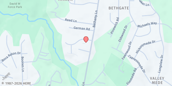 Map showing Bethany Lane Baptist Church at 3030 Bethany Lane, Ellicott City, MD