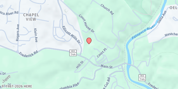 Map showing FISH - Ellicott City at P.O. Box 34, Ellicott City, MD